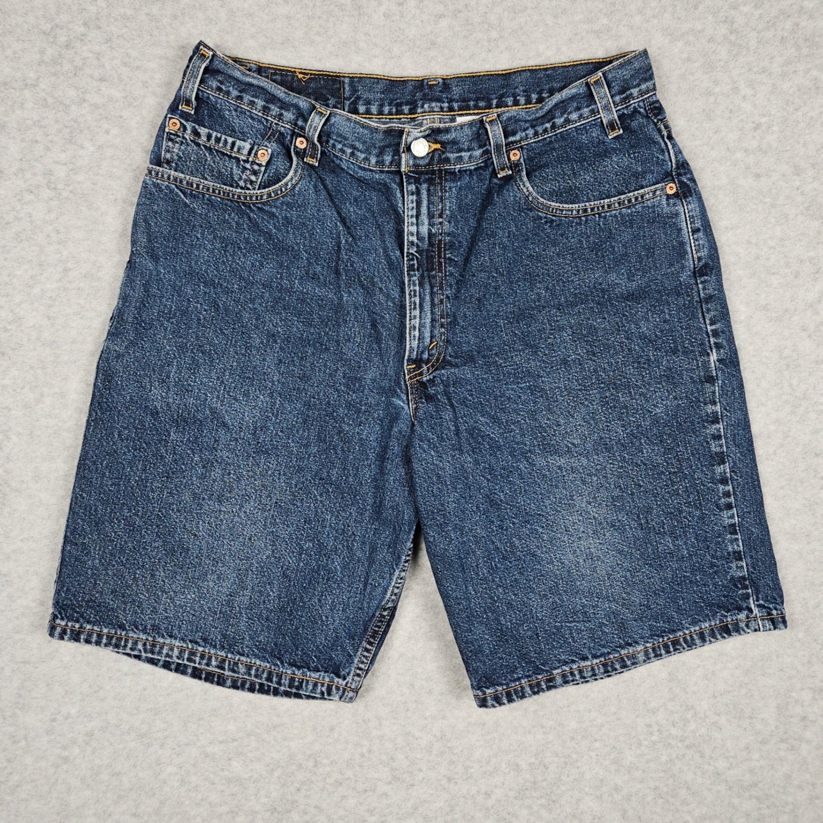 Vintage Levi's Men's 36 Blue Denim Jeans Shorts 560 Loose Fit 90s Usa Made Baggy